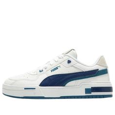 PUMA CA Pro 'Glitch - White Lake Blue' 389276-01 (SNKR/Skate/Unisex/Low Top/Non-Slip/Wear-resistant) Blue Synthetic Skate Shoes For Skateboarding, Blue Breathable Synthetic Skate Shoes, Blue Breathable Skate Shoes For Streetwear, Blue Synthetic Skate Shoes For Light Sports, White Lake, Lake, White, Blue, How To Wear