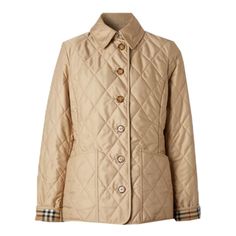 Burberry Women's Jacket Khaki Jackets Husband Fashion, Burberry Quilted Jacket, Chic Outerwear, Chic Quilts, Womens Chinos, Fall Fashions, Fantasy Wardrobe, Outer Women, Beige Jacket