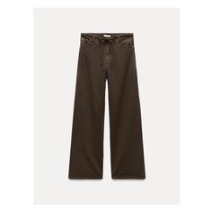 Pants with a mid waist and belt loops. Adjustable elastic waistband with self-drawstring. Front pockets and back patch pockets. Front zip and metal hook closure. Trench Coat Dress, Cardigan Sweater Jacket, Tshirt Skirt, T Shirt Vest, Shirt Skirt, Trouser Jeans, Blouse And Skirt, Linen Shirt, Trousers Women