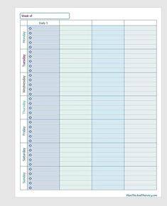 a printable daily planner is shown in the middle of a page with lines on it