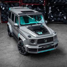 the mercedes g - class has been modified to look like an suv