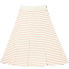 The Sabine - Cream/Shell Spring Ribbed Skirt For Loungewear, White Stretch Ribbed Skirt, White Ribbed Stretch Skirt, Chic Ribbed Summer Skirt, Fitted Ribbed Skirt For Summer, Ribbed Midi Skirt For Spring, Relaxed Skirt With Striped Hem For Spring, Spring Relaxed Skirt With Striped Hem, Spring Ribbed Midi Skirt