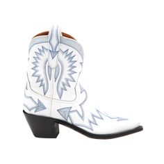 Maggie White – Miron Crosby Miron Crosby, Arrow Embroidery, Women's Cowboy Boots, Short Cowboy Boots, Blue Arrow, Scalloped Collar, Short Boot, Luxury Women Fashion, Cowboy Boots Women