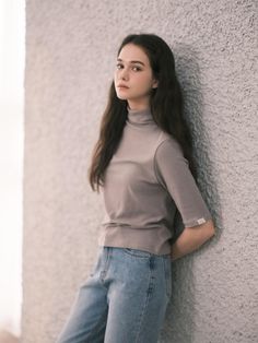 Composition : Woo 14 Polyester56 Cotton14 Span 7 Tencel 9Country of Origin : Republic of Korea Wool T Shirt, Composition, Top Outfits, Wool, The Originals, Clothes For Women, T Shirt, Beauty, Clothes