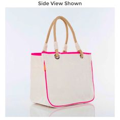 New Cb Rope Tote Bag Pink And Cream Canvas. Quantity-4. Each $25 Per Bag. Trendy Pink Beach Bag For Everyday, Trendy Pink Beach Bag For Shopping, Chic Pink Beach Bag For Daily Use, Trendy Pink Everyday Beach Bag, Pink Chic Beach Bag, Large Capacity Pink Shoulder Beach Bag, Large Capacity Pink Beach Shoulder Bag, Pink Rectangular Bags For Everyday Use, Pink Rectangular Bag For Everyday Use