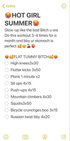 If you want that summer body this is the page for you make sure you do this work out about 3 to 4 times a week but if you can’t take it then do it maybe even once a week🥰 Get Summer Body Ready, Work Outs To Do At Home, Work Out Lists, How To Make Yourself Shorter, Workouts For 13 Girl, Workouts That Actually Work Fast, How To Plan Out Your Week, How To Get Fit In A Week, Healthy Things To Do