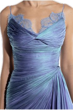 Metallic Blue Dress, Maria Lucia Hohan, Silk Tulle, Corset Bodice, Grad Dresses, Glam Dresses, Beautiful Gowns, Fancy Dresses, Outfits Casuales