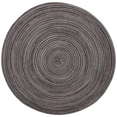 a black and white photo of a circular rug on a white background with the center circle drawn