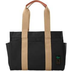 Lightweight Love  Get ready for adventure with this lightweight 100% Egyptian cotton canvas tote, woven in Italy featuring Vacchetta leather handles and various pockets that will keep you organized on the go. Casual Black Travel Bag With Leather Trim, Black Travel Tote Bag With Leather Trim, Black Travel Tote With Leather Trim, Black Leather Trim Tote Travel Bag, Black Leather Trim Travel Tote Bag, Outdoor Canvas Tote Bag With Removable Pouch, Casual Black Weekender Bag With Leather Trim, Black Canvas Bag With Canvas Lining For Travel, Black Travel Canvas Bag With Canvas Lining