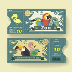 10th anniversary ticket design template for zoo royalty free illustration Zoo Illustration, Ticket Design Template, Zoo Tickets, Clay Bottle, Summer Plan, Safari Design, Ticket Design, Snoopy Wallpaper, Infographic Illustration