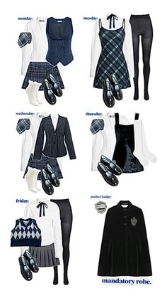 Hogwarts School Uniform, Ravenclaw Costume, Ravenclaw Uniform, Hogwarts University, University Uniform, Harry Potter Uniform, Xmas Party Outfits