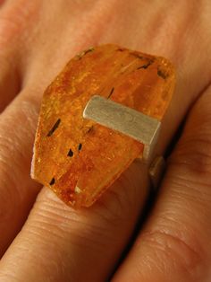 Amber Ring, Silver 925,HONEY,  baltic amberstone, Unique NEW by JewellryWithSoul… Modern Orange Rings For Gift, Modern Orange Rings For Gifts, Modern Orange Rings As Gifts, Copper Plating, Contemporary Jewelry Design, Mens Rings Fashion, Men Rings, Amber Ring, Jewellery Ideas