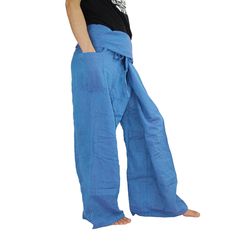 Please provide us with your phone number after you place an order. is much easier for delivery on time. Cotton Thai Fisherman Pants, Trouser.  This type of trousers is super comfy for all types of work, one size fit for all. Whether you're small or big. These types of pants are unisex. They are soft and comfortable, lightweight trousers. They come in a small bag.   We have 15 different colors in stock. Grab your favorite color. With a comfortable, lightweight, and breathable design, these Fisher Baggy Blue Cotton Wide Leg Pants, Blue Baggy Cotton Wide Leg Pants, Blue Cotton Harem Pants With Pockets, Blue Wide Leg Cotton Harem Pants, Cotton Wide Leg Harem Pants With Relaxed Fit, Blue Cotton Wide-leg Cargo Pants, Blue Wide-leg Cotton Cargo Pants, Blue Cotton Harem Pants With Side Pockets, Loosely Fitted Cotton Pants In Blue