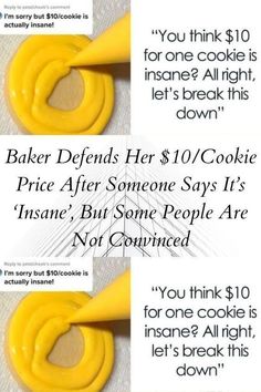 two pictures showing how to make fake cookies for someone's birthday or other special occasion