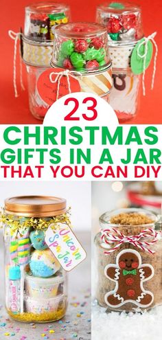 christmas gifts in jars that you can diy