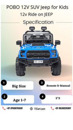 an advertisement for a toy truck with instructions on how to drive it and how to use it