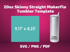 Tumbler Template MakerFlo Skinny 20 Oz Decal Sizing For Tumblers, Tumbler Size Chart, Sublimation Heat Press Chart, Beer Glass Design, Cricut Projects Easy, Sublimation Ideas Projects, Cup Sublimation, Sublimation Ideas Projects Inspiration, Tumbler Template