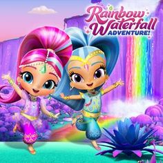 Shimmer and Shine: Rainbow Waterfall Adventure Shimmer And Shine Characters, Sticker Pictures, Rainbow Waterfall, Online Games For Kids, Waterfall Adventure