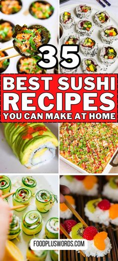 sushi recipes that you can make at home