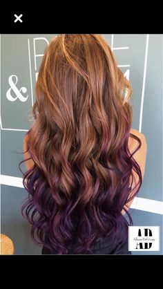 Purple And Brown Hair, Purple Brown Hair, Coffee Brown Hair, Caramel Ombre