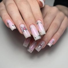 Stilleto Nails Designs, Manicure Nail Designs, Nails Now, New Nails, Y2k Nails, Bling Acrylic Nails, Fire Nails, Classy Nails