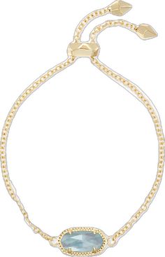 Formal Oval Link Gold-tone Chain Bracelet, Kendra Scott Light Blue Illusion, Kendra Scott Necklace London Blue, Kendra Scott Necklace Blue, Royal Blue Kendra Scott Necklace, Kendra Scott, Blue Stone, Adjustable Bracelet, Chain Bracelet