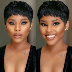 Pixie Human Hair Black Short Cuts Wigs Brazilian Women Hairstyles Natural Wigs | eBay Short Pixie Wigs, Short Hair Pixie Cuts, Remy Human Hair Wigs, Short Hair Wigs, Short Straight Hair