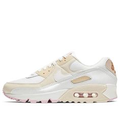 Nike Air Max 90 CT1873-100 Air Max 90 Pink, Vapour Max Nike, Air Max 90 Premium, Nike Sacai, Air Max 98, Womens Air Jordans, Marathon Running Shoes, Marathon Running, Running Shoes Sneakers