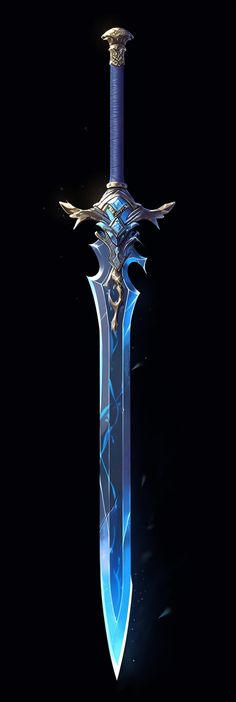 Longsword Fantasy, Anime Swords, Dragon Knight