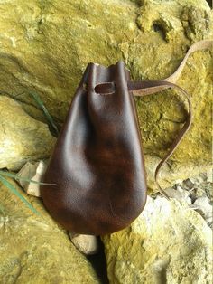 Leather Pouch, Drawstring Bag, Crystal Pouch, Marble Bag, Keepsake Holder, Jewelry Bag, Keepsake, Gi Marble Bag, Crystal Pouch, Pouch Drawstring, Have Patience, Viking Sewing, Medicine Bag, Jewelry Bag, Drawstring Pouch, Coin Purses