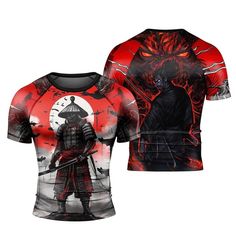 a t - shirt with an image of samurai on it