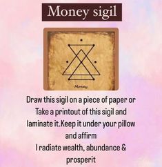 Money Attraction Sigil, Jyotish Remedy, Money Symbol, Money Spells Magic, Mantra For Good Health, Healing Journaling, Luck Spells