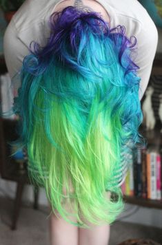 Rainbow Hair Pastel Rainbow Hair, Trendy We Fryzurach, Hair Colorful, Dyed Hair Blue, Bodily Autonomy, Colourful Hair, Awesome Hair, Super Hair