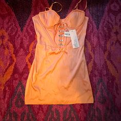 Orange Oh Polly Mini Dress *Nwt** So Cute! Never Worn, Hips To Large. Perfect For A Size Small. Spring Casual Corset Dress For Night Out, Casual Spring Corset Dress For Night Out, Casual Corset Dress For Night Out In Spring, Flirty Bodycon Corset Dress For Summer, Summer Bodycon Corset Dress For Date Night, Spring Mini Corset Dress Lined, Spring Bodycon Mini Corset Dress, Summer Bodycon Mini Corset Dress, Fitted Flirty Orange Mini Dress