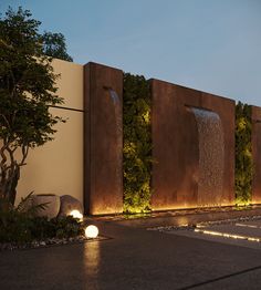 EL-RIYAD VILLA :: Behance Water Body Landscape Design, Boundary Wall Designs, Doors Living Room, Classic Palace, Palace Design, Compound Wall Design, Garden Wall Designs