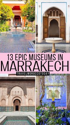 the top three things to see in marraket, morocco