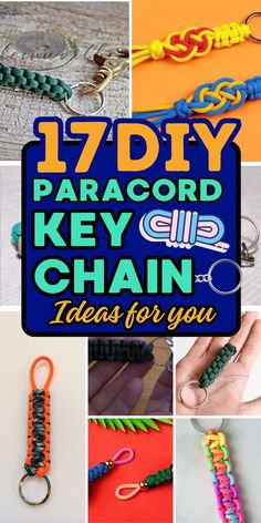 Make your own paracord keychains with these easy projects that are great for gifts or personal use. Paracord Whistle Lanyard, Key Chains Ideas Handmade, Paracord Gift Ideas, Easy Paracord Projects, Paracord Crafts Diy, Paracord Projects Diy Tutorials, Paracord Projects Diy Easy, Paracord Keychain Diy Tutorials, Paracord Keychain Instructions