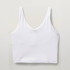 Size Small, Unworn With Tags White Athletic Tank Top, Macys Outfits, White Tanks, White Cropped Tank Top, White Tank Tops, Crop Tanks, Athletic Crop Top, White Crop Tank, White Crop Top Tank