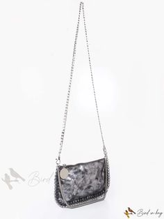 Bird in Bag - Silver Chain Baguette Necklace Baguette Necklace, Chain Pattern, Baguette Bag, Bird In Bag, Bag Bag, Polyester Material, Silver Chain, Pu Leather, Necklaces