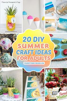 20 diy summer crafts for adults that are fun and easy to do at home