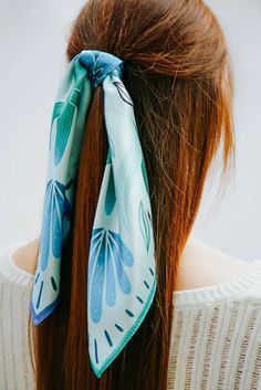 Symmetry Cactus Cool Scarf (Small) – Arlo Goods Cool Scarf, Living In Texas, Cactus Silk, Blue Scarf, Scarf Tying, Wrinkle Remover, Scarf Hairstyles, Travel Outfit, Both Sides