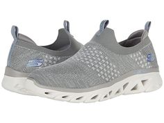 SKECHERS Glide - Step Sport - Lively Glow - Women's Shoes : Gray : You'll feel unstoppable stepping in to the SKECHERS Glide - Step Sport - Lively Glow slip-on sneaker. Athletic comfort slip-on sneaker design in a breathable heathered engineered knit upper with Stretch Fit slip-on design for sock-like comfort. Air-Cooled Memory Foam cushioned comfort insole. Textile upper, lining, and footbed. Glide Step geometric midsole designed to provide natural momentum with every step. SKECHERSlogo details Skechers Shoes, Skechers Women, Sketchers Sneakers, Designer Sneakers, Slip On Sneaker, Womens Sneakers, Memory Foam, Athletic Shoes, Shoes Sneakers