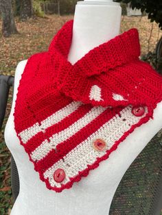 Soft Red and white scarf (wrap) Red White And Blue Crochet Scarf, White Scarf, White Scarves, Soft Red, Wrap Scarf, Scarf Wrap, Scarf Accessory, Red White, Red And White