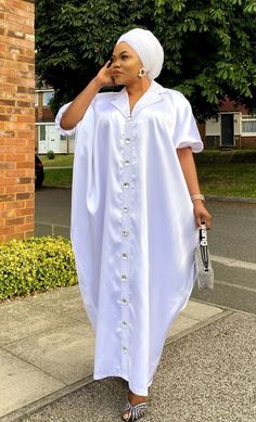 Bubu Long Gown Styles For Material, Casual Vacation Outfits, Bubu Dress, Simple Dress Styles, Bubu Gown, White Lace Dress Short, Boubou Styles For Women, Bubu Gown Styles, Simple Dress Casual