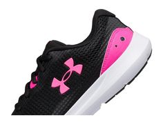 Look sporty and stylish wearing the Under Armour® Surge 3 Shoes..Textile and synthetic upper..Textile lining and insole..Lightweight and breathable..Round toe silhouette..Lace-up closure..Synthetic outsole..Imported..Double button pull through stud closure. Under Armour Sporty Slip-on Sneakers, Under Armour Breathable Sneakers For Jogging, Sporty Under Armour Walking Shoes For Light Sports, Sporty Slip-resistant Under Armour Running Shoes, Under Armour Sneakers With Breathable Mesh For Jogging, Under Armour Sneakers For Light Sports And Athleisure, Under Armour Athletic Sneakers For Light Sports, Under Armour Athleisure Sneakers For Light Sports, Under Armour Running Sneakers With Synthetic Material