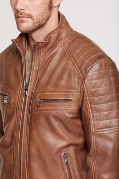 Udo Waxed Lambskin Leather Moto Jacket | Overland Rugged Leather Outerwear For Biker Events, Moto Leather Outerwear With Double-needle Sleeve, Moto Leather Jacket With Long Sleeves, Rugged Leather Outerwear With Zipper Closure, Winter Leather Biker Jacket With Double-needle Stitching, Leather Biker Jacket With Leather Lining For Winter, Winter Leather Biker Jacket With Leather Lining, Leather Biker Jacket With Padded Collar For Biker Events, Leather Moto Outerwear With Zipper Closure