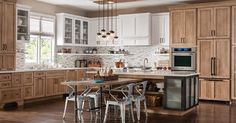 the kitchen is clean and ready to be used for cooking or dining room decorating