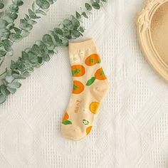 Orange Fruit Tube Socks - Cute Cotton Socks for winter | Aesthetic Socks – Tristar Boutique Trendy Orange Socks For Spring, Casual Orange Winter Socks, Casual Orange Socks For Winter, Cute Cotton Socks For Fall, Playful Yellow Socks For Summer, Casual Multicolor Summer Socks, Casual Multicolor Socks For Summer, Trendy Yellow Summer Socks, Casual Orange Socks For Fall