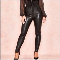 Size Small Vegan Leather Pants Worn Once- They Don’t Fit Me Unfortunately! In Perfect Condition Questions? Leave A Comment Below! Vegan Leather Pants, House Of Cb, Vegan Leather, Pant Jumpsuit, Leather Pants, Pants For Women, Pants, Leather, Women Shopping