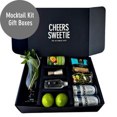 the cocktail kit is packed and ready to be used as a gift for someone special